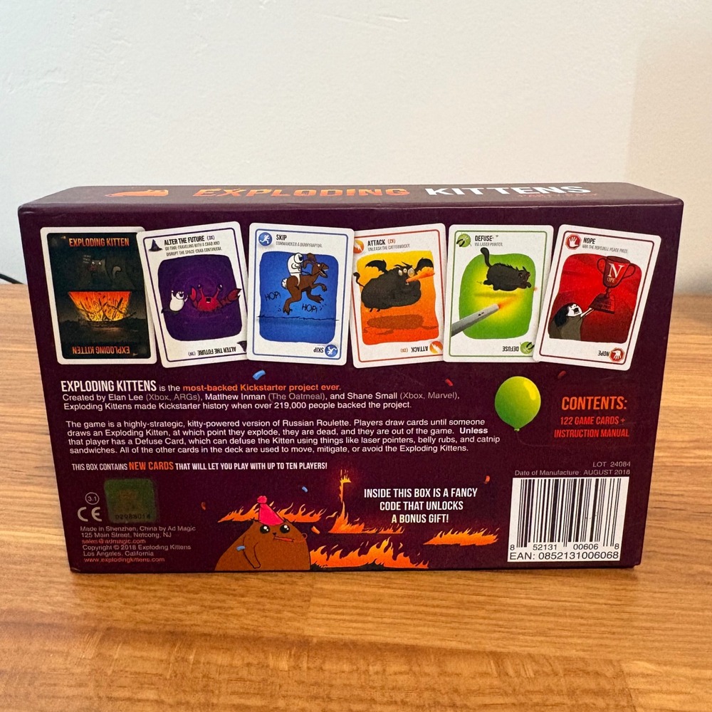 Exploding Kittens Card Game Party Pack and Barking Kittens Expansion Pack Bundle - Picture 3 of 7